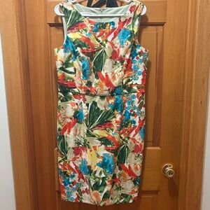 Floral Sleeveless‎ Dress - Multicolor